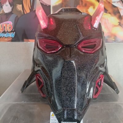 Casque Cyber Samouraï – PLA – Adulte – Noir & Rouge