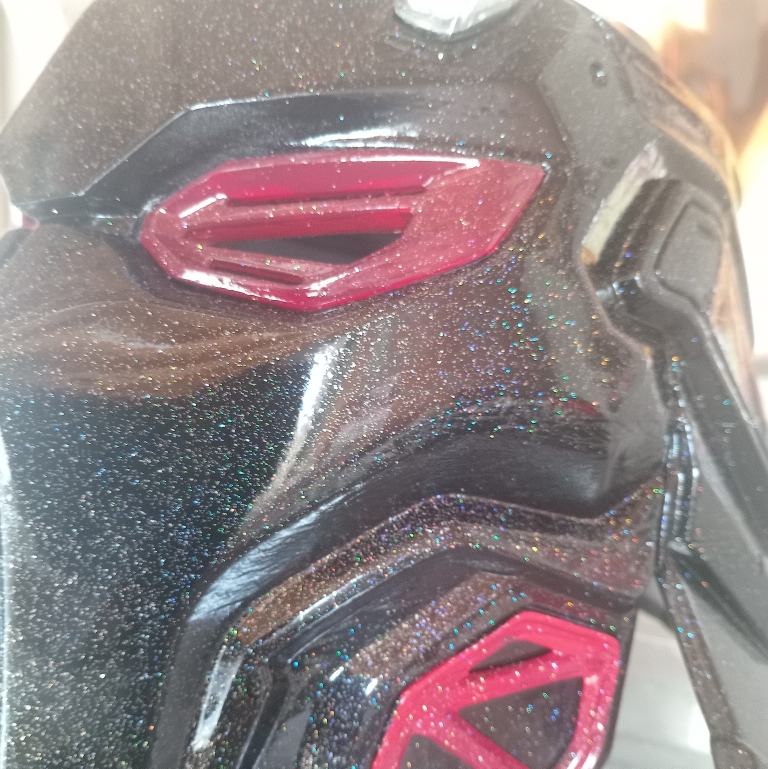 Casque Cyber Samouraï – PLA – Adulte – Noir & Rouge – Image 7