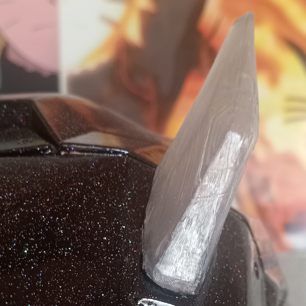 Casque Cyber Samouraï – PLA – Adulte – Noir & Rouge – Image 5