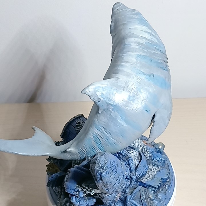 Statue Requin & Trésor Englouti 15cm - Peinte à la Main | STLFLIX – Image 4