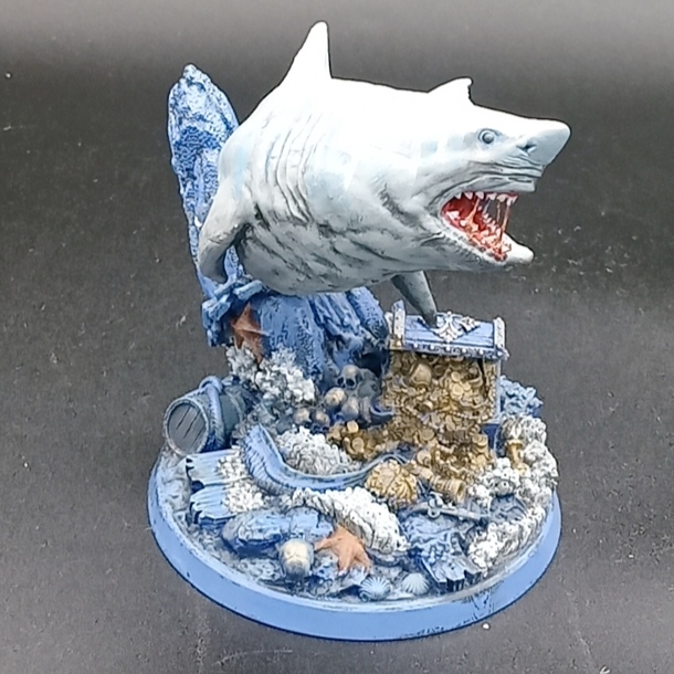 Statue Requin & Trésor Englouti 15cm - Peinte à la Main | STLFLIX – Image 5
