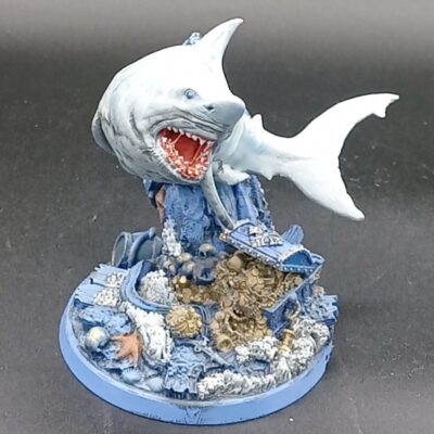 Statue Requin & Trésor Englouti 15cm - Peinte à la Main | STLFLIX