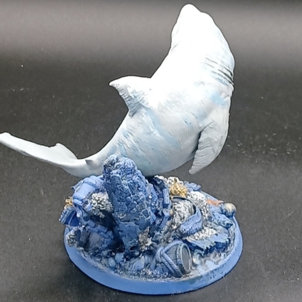 Statue Requin & Trésor Englouti 15cm - Peinte à la Main | STLFLIX – Image 2