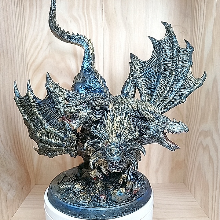 Hydre Primordiale – Figurine fantasy en résine peinte main + Carte de jeu artisanale – Image 11