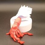 Bernard-l'hermite articulé impression 3D rouge